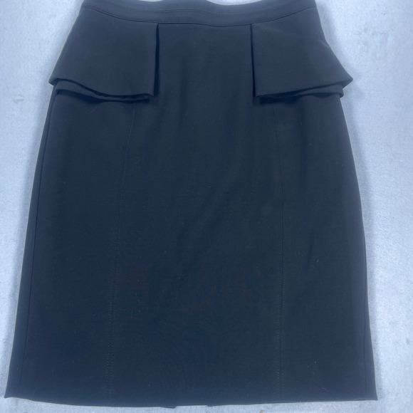 White House Black Market Dresses & Skirts - White House Black Market Black Peplum Back Pencil Skirt Size 8 Workwear Business